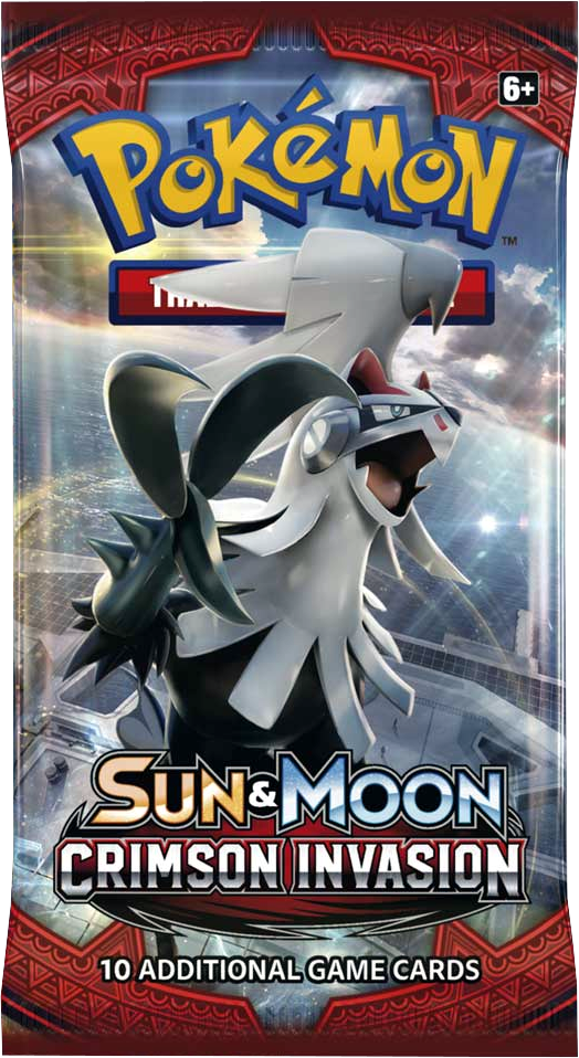 Pokemon Sun & Moon SM4 Crimson Invasion Booster Pack -- RANDOM PACK ART